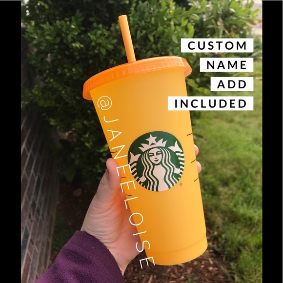 Custom Name Marigold Color changing cup - Picture 2 of 5